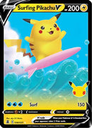 Surfing Pikachu V 008/25 - Holofoil Celebrations - Ultra Rare