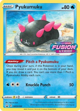 Pyukumuku SWSH169/307 - Holofoil SWSH Sword & Shield Promo Cards - Promo