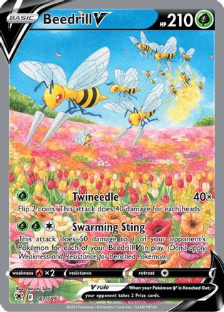 Beedrill V (Alternate Full Art) 161/189 - Holofoil SWSH10 Astral Radiance - Ultra Rare