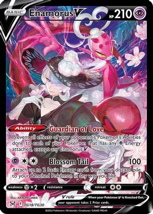 Enamorus V TG18/TG30 - Holofoil SWSH11 Lost Origin Trainer Gallery - Ultra Rare