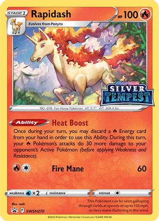 Rapidash SWSH270/307 - Holofoil SWSH Sword & Shield Promo Cards - Promo