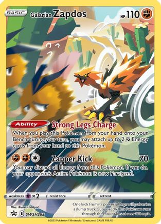Galarian Zapdos SWSH283 - Holofoil SWSH Sword & Shield Promo Cards - Promo