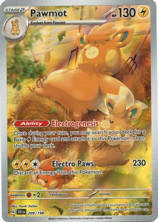 Pawmot 209/198 - Holofoil SV01 Scarlet & Violet Base Set - Illustration Rare