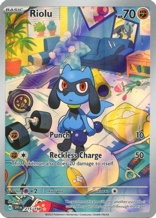 Riolu 215/198 - Holofoil SV01 Scarlet & Violet Base Set - Illustration Rare