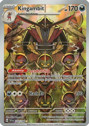 Kingambit 220/198 - Holofoil SV01 Scarlet & Violet Base Set - Illustration Rare