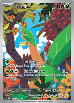 Tropius 195/193 - Holofoil SV02 Paldea Evolved - Illustration Rare