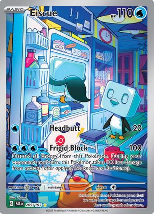 Eiscue 205/193 - Holofoil SV2 Paldea Evolved - Illustration Rare