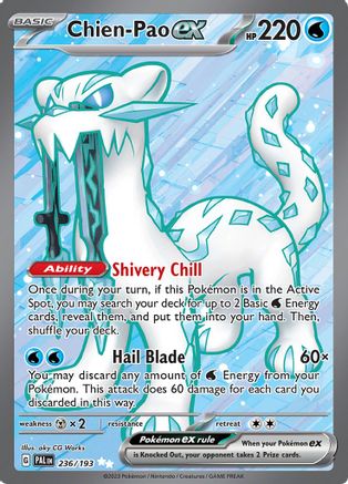 Chien-Pao ex 236/193 - Holofoil SV2 Paldea Evolved - Ultra Rare