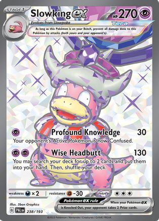 Slowking ex 238/193 - Holofoil SV2 Paldea Evolved - Ultra Rare