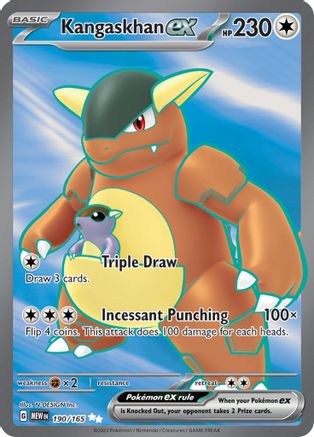 Kangaskhan ex 190/165 - Holofoil SV Scarlet & Violet 151 - Ultra Rare