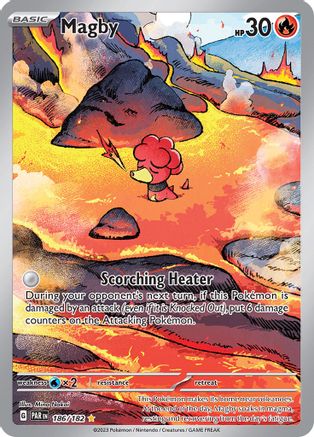 Magby 186/182 - Holofoil SV04 Paradox Rift - Illustration Rare