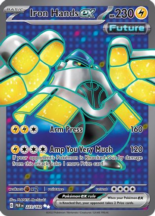 Iron Hands ex 223/182 - Holofoil SV4 Paradox Rift - Ultra Rare