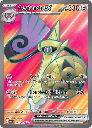 Aegislash ex 230/182 - Holofoil SV4 Paradox Rift - Ultra Rare