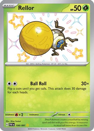 Rellor 108/091 - Holofoil SV Paldean Fates - Shiny Rare