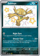 Sableye 184/091 - Holofoil SV Paldean Fates - Shiny Rare