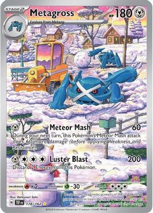 Metagross 178/162 - Holofoil SV5 Temporal Forces - Illustration Rare