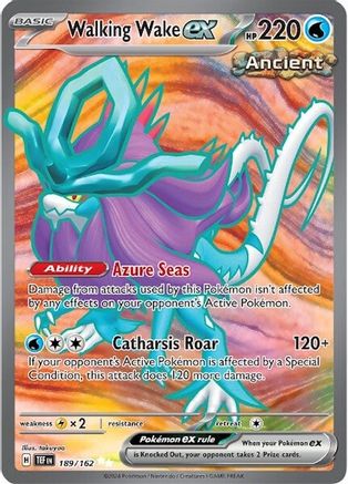 Walking Wake ex 189/162 - Holofoil SV5 Temporal Forces - Ultra Rare