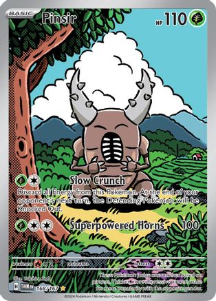 Pinsir 168/167 - Holofoil SV6 Twilight Masquerade - Illustration Rare