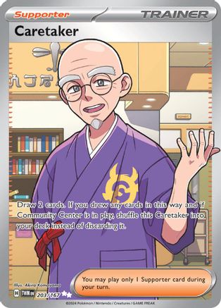 Caretaker 203/167 - Holofoil SV6 Twilight Masquerade - Ultra Rare