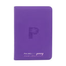 Palms Off Gaming: Collector's Series Top Loader Zip Binder - CLEAR - PURPLE