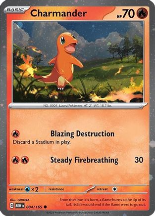Charmander 004/165 - Holofoil SV Scarlet & Violet Promo Cards - Promo