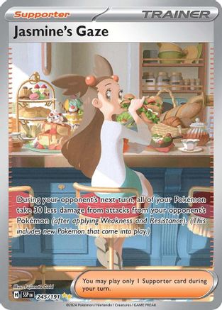 Jasmine's Gaze 245/191 - Holofoil SV8 Surging Sparks - Special Illustration Rare