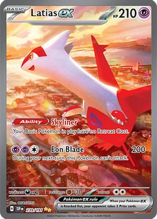 Latias ex 239/191 - Holofoil SV8 Surging Sparks - Special Illustration Rare