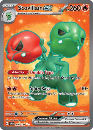 Scovillain ex 216/191 - Holofoil SV8 Surging Sparks - Ultra Rare