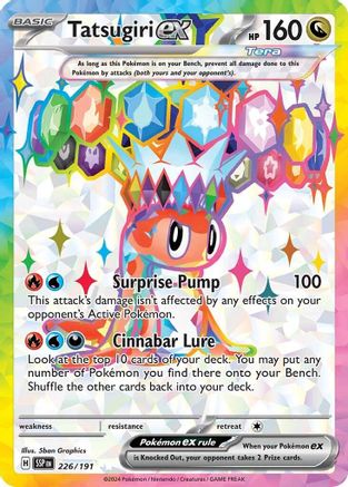 Tatsugiri ex 226/191 - Holofoil SV8 Surging Sparks - Ultra Rare