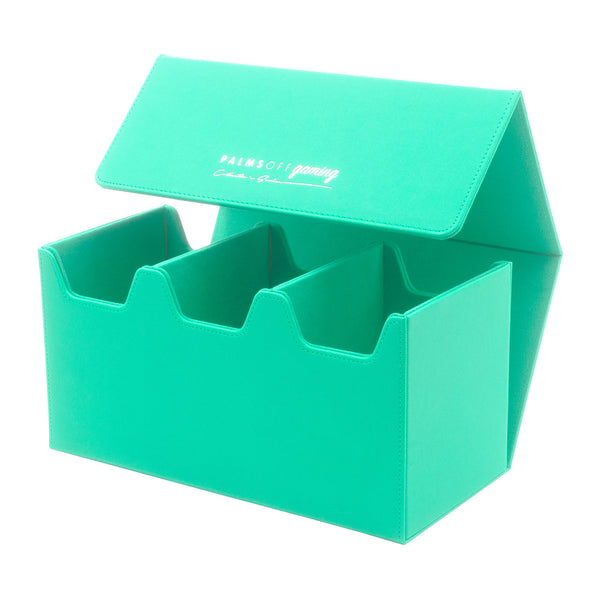 Palms Off Gaming : Collector's Series 60 Graded Cards Storage Case – Turquoise : Large