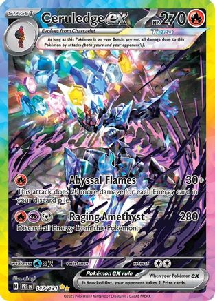Ceruledge ex 147/131 - Holofoil SV Prismatic Evolutions - Special Illustration Rare