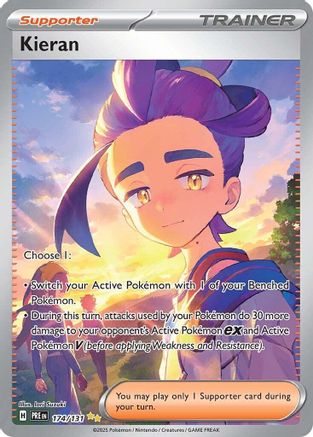 Kieran 174/131 - Holofoil SV8.5 Prismatic Evolutions - Special Illustration Rare