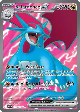 Salamence ex 177/159 - Holofoil SV9 Journey Together - Ultra Rare