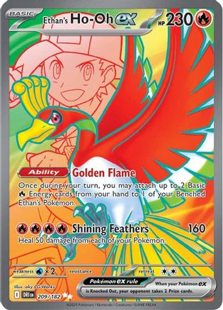 Ethan's Ho-Oh 209/182 - Holofoil SV10 Destined Rivals - Ultra Rare
