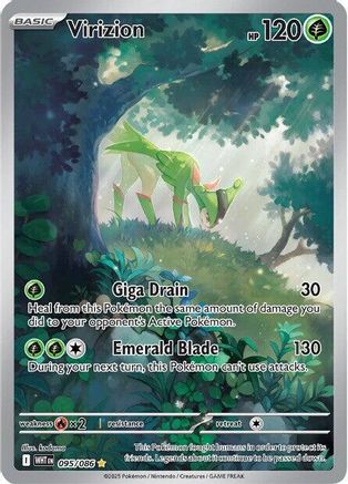 Virizion 095/086 - Holofoil SV White Flare - Illustration Rare