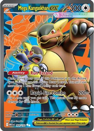 Mega Kangaskhan ex 164/132 - Holofoil ME01 Mega Evolution - Ultra Rare