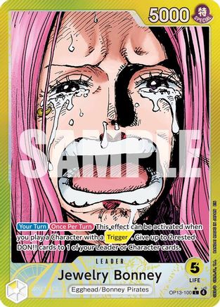 Jewelry Bonney (100) (Alternate Art) (OP13-100) - Carrying On His Will Foil - Japanese