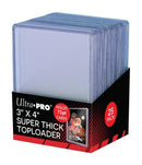 75pt - ULTRA PRO Toploader - 3 x 4 Thick 75pt Clear 25ct