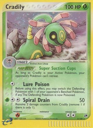 Cradily 003/100 - Holofoil Sandstorm - Holo Rare