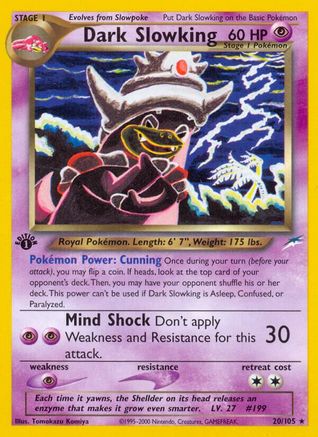Dark Slowking 20/105 - 1st Edition Neo Destiny - Rare