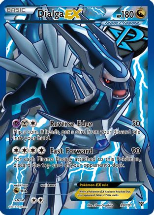 Dialga EX (Team Plasma) (99 Full Art) 099/101 - Holofoil Plasma Blast - Ultra Rare