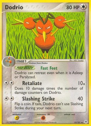 Dodrio 33/101 - Reverse Holofoil Hidden Legends - Uncommon