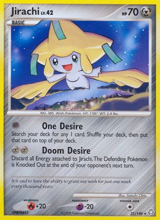 Jirachi 031/146 - Reverse Holofoil Legends Awakened - Rare