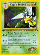Koga's Beedrill 009/132 - Unlimited Holofoil Gym Challenge - Holo Rare