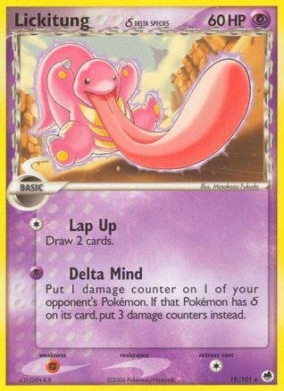Lickitung (Delta Species) 019/101 Dragon Frontiers - Rare