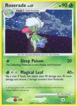 Roserade 017/132 - Holofoil Secret Wonders - Holo Rare