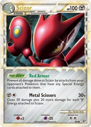 Scizor (Prime) 084/90 - Holofoil Undaunted - Ultra Rare