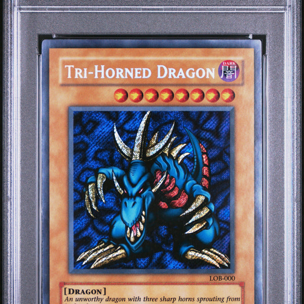 Tri-Horned Dragon 000 Lob Reprint Yu-Gi-Oh! Legend Of Blue Eyes