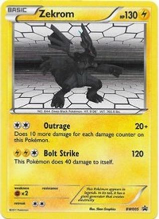 Zekrom BW005/101 - Holofoil Black and White Promos - Promo