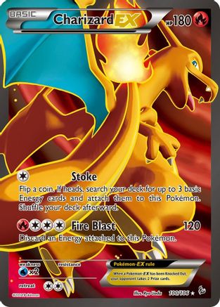 Charizard EX (100 Full Art) 100/106 - Holofoil XY  Flashfire - Ultra Rare